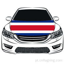 Bandeira do capô da República da Costa Rica 100 * 150 cm Bandeira do capô do carro da República da Costa Rica